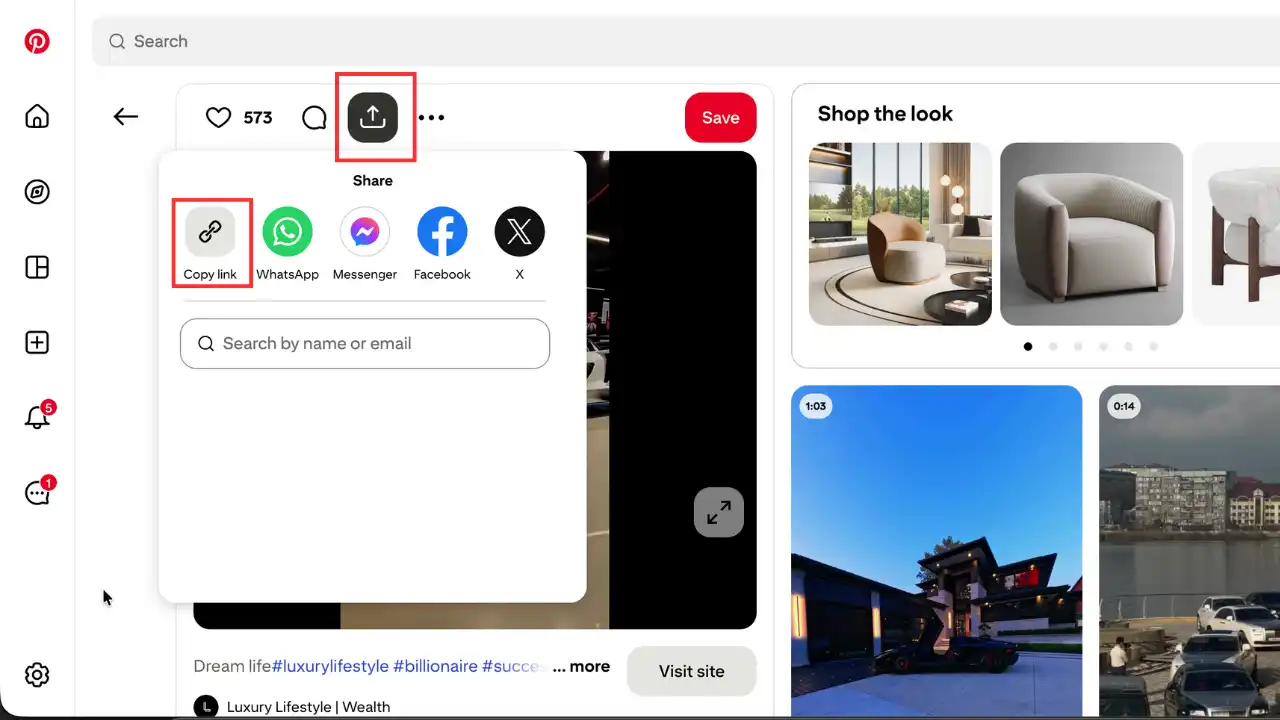 Step 1: Copy Pinterest URL